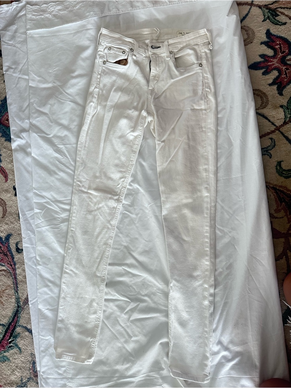 rag & bone women’s White Skinny Jeans